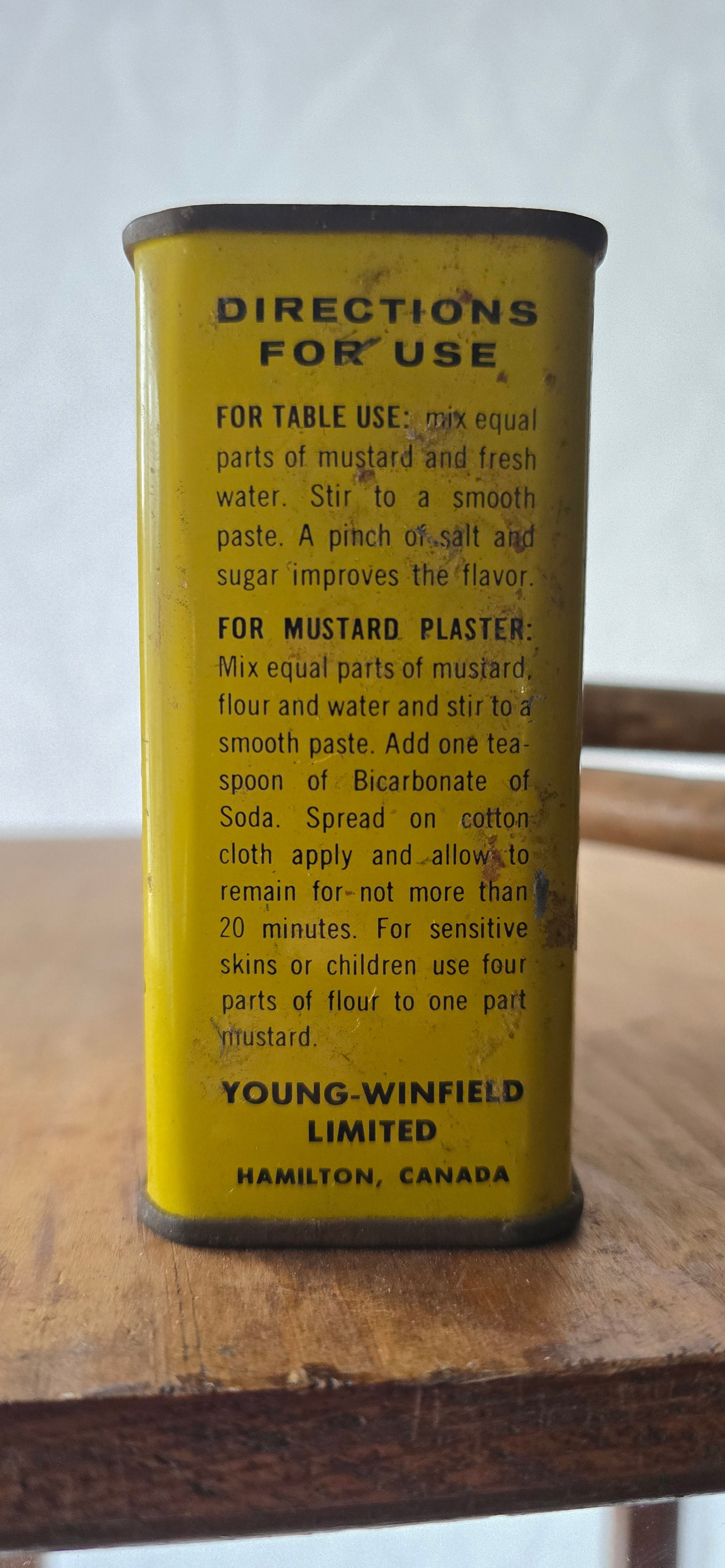 Youngs Mustard Tin