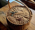Miikawaadad Early Floral Indigenous Splint Basket