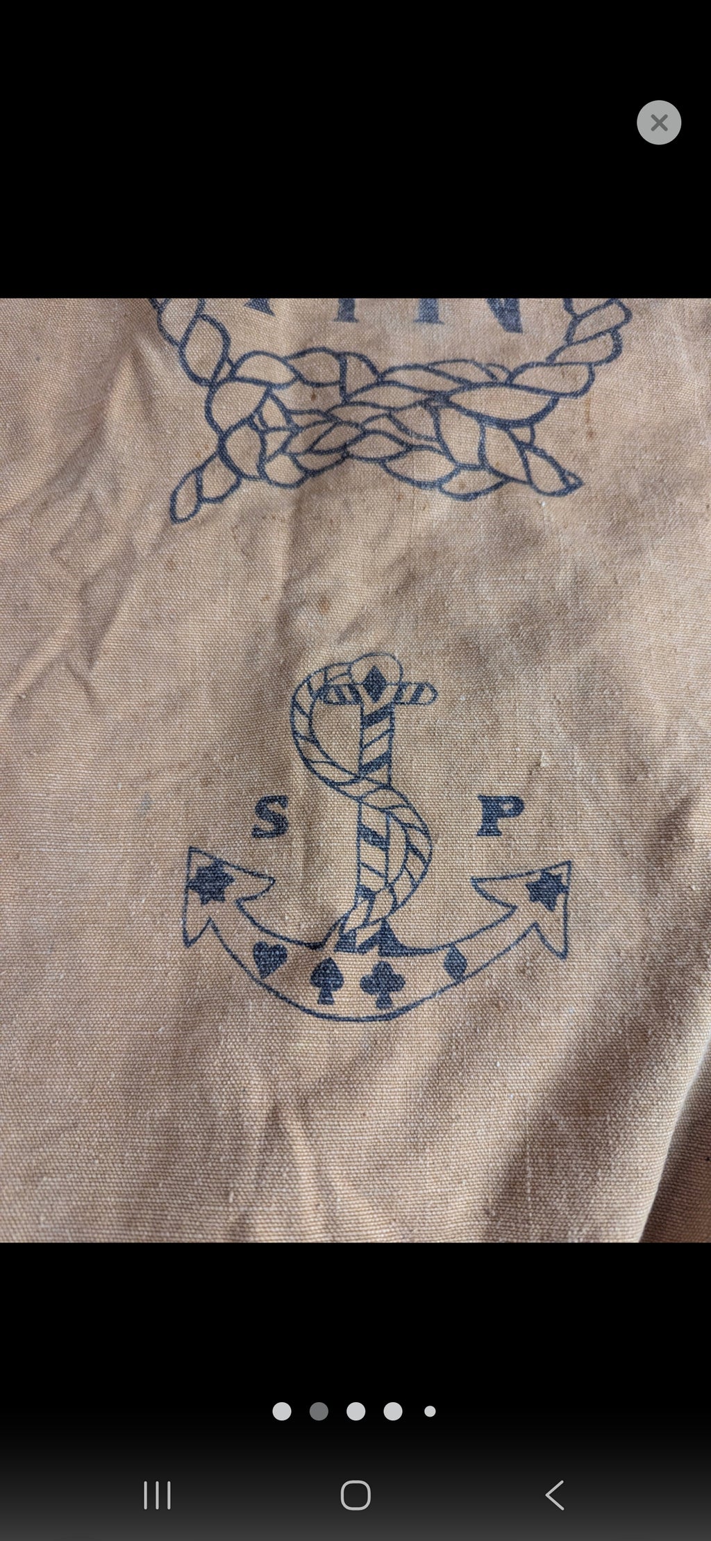 Rare Military Navy Merchant Bag