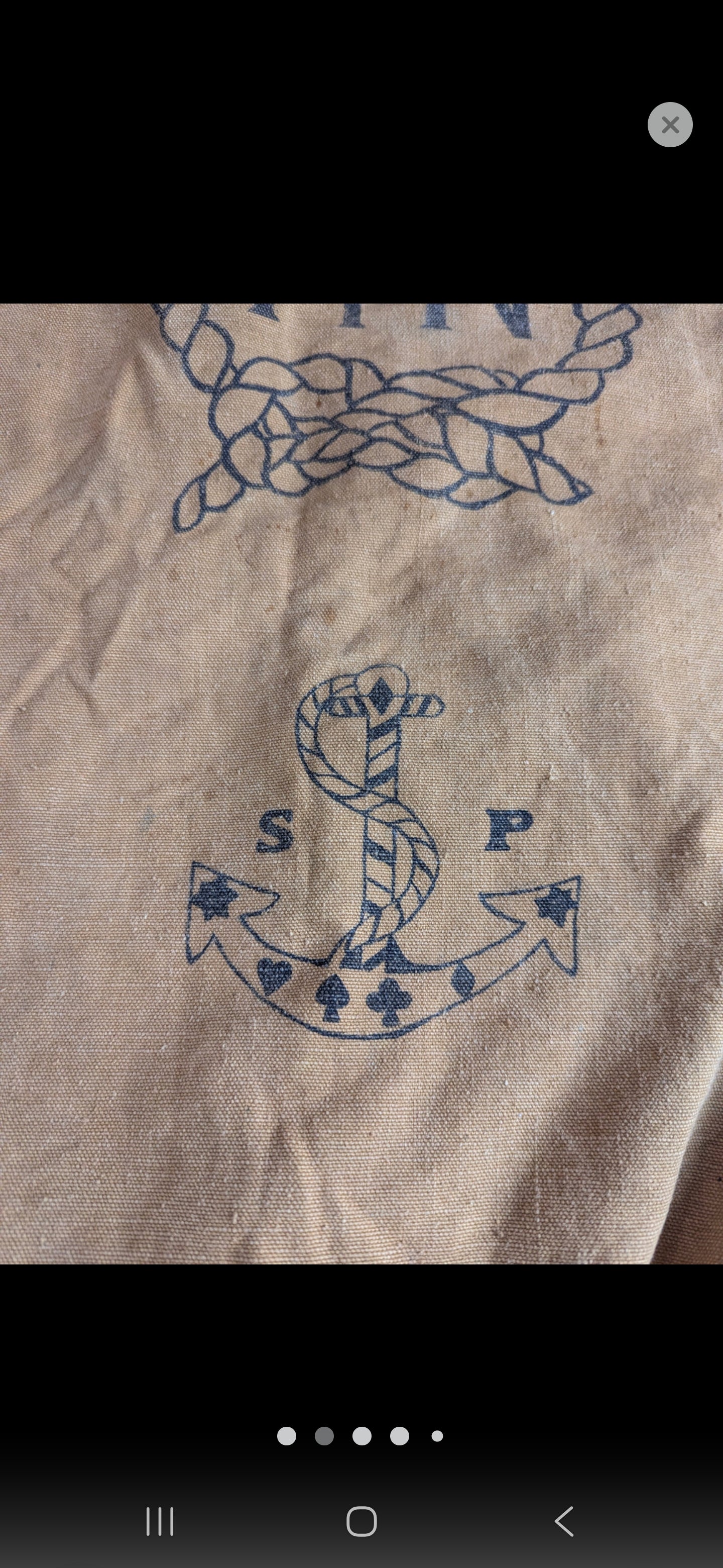 Rare Military Navy Merchant Bag