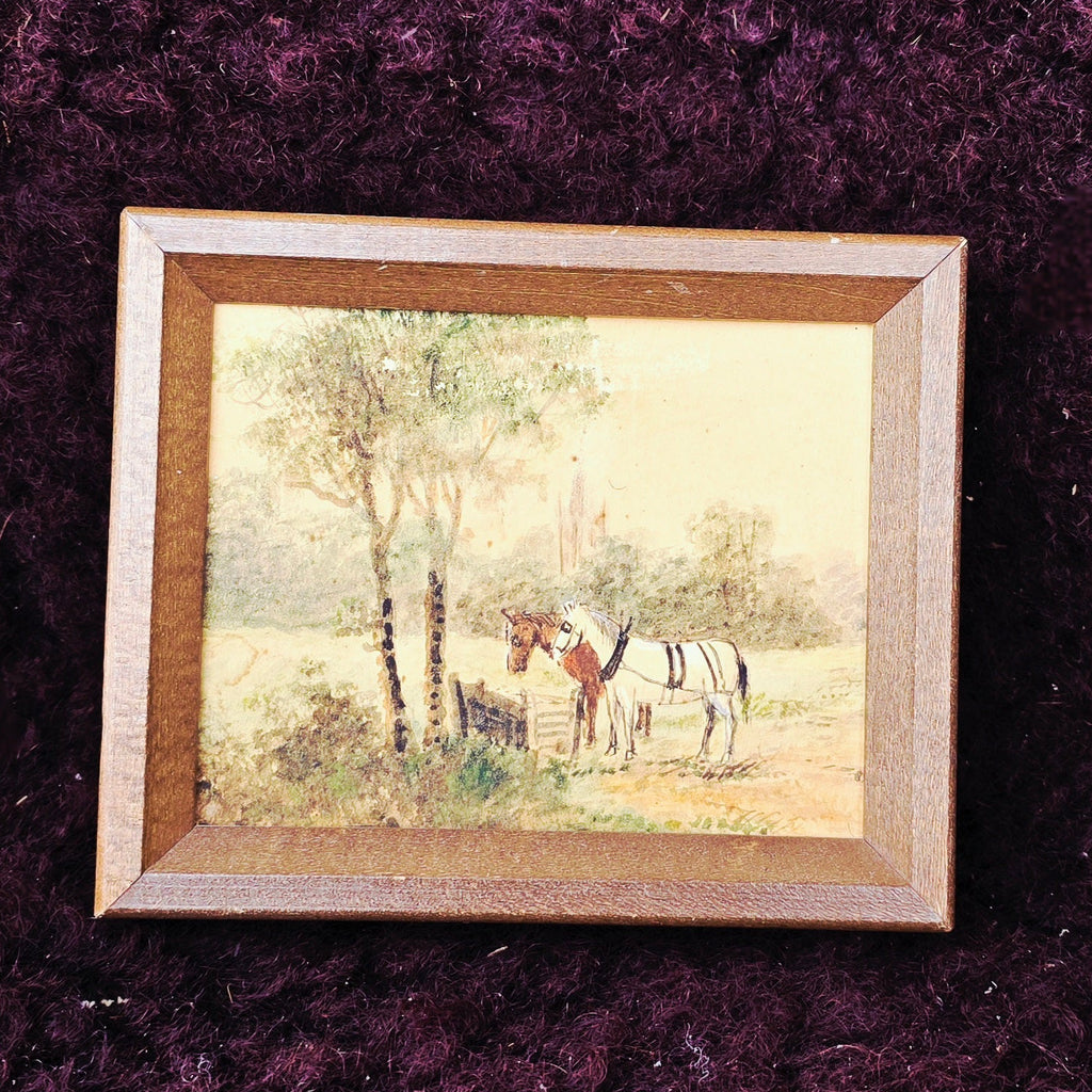 Mini Folk Art Horse Painting