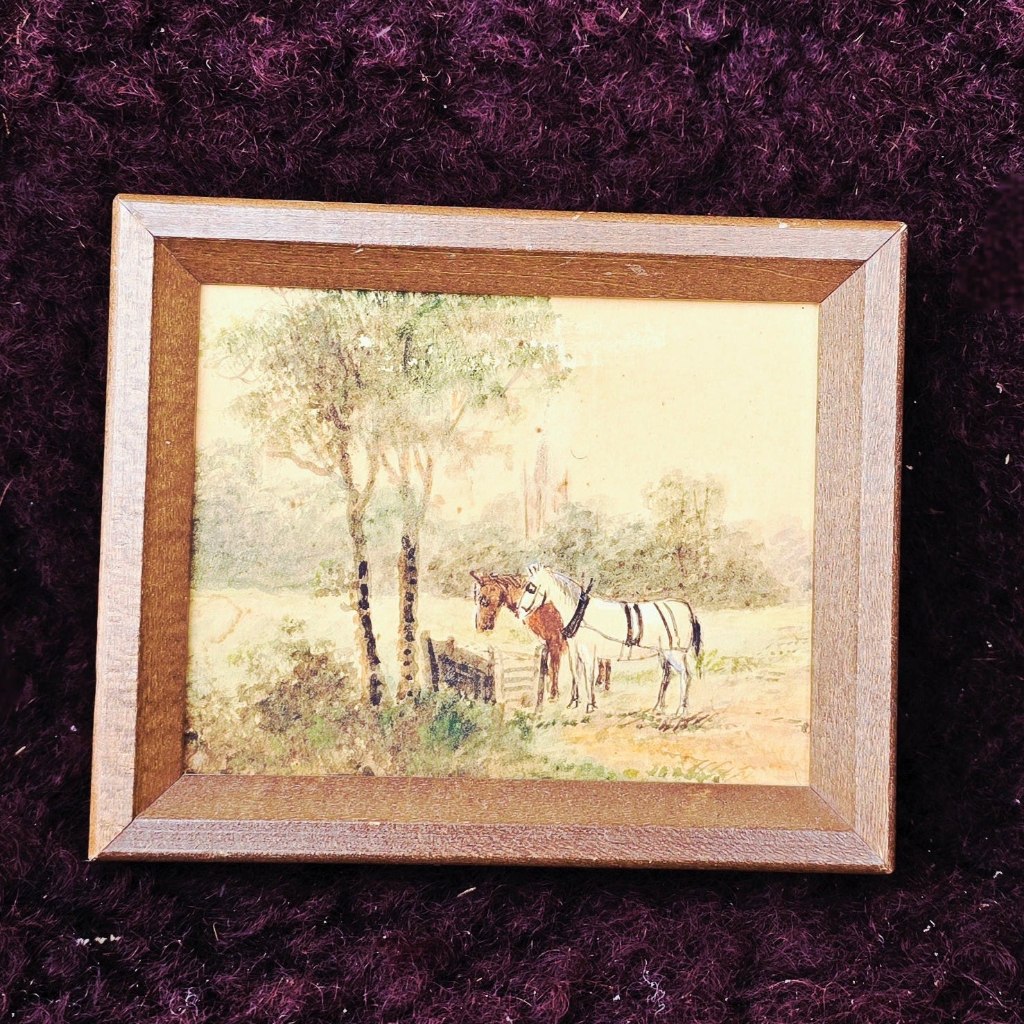 Mini Folk Art Horse Painting