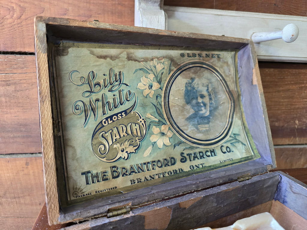 Lily White Brantford Startch Co. Soap Box