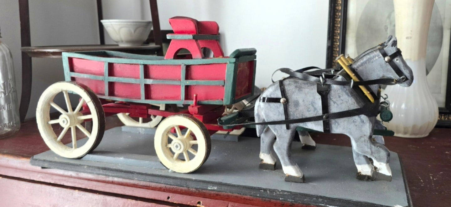 Folk Art Horse Carriage