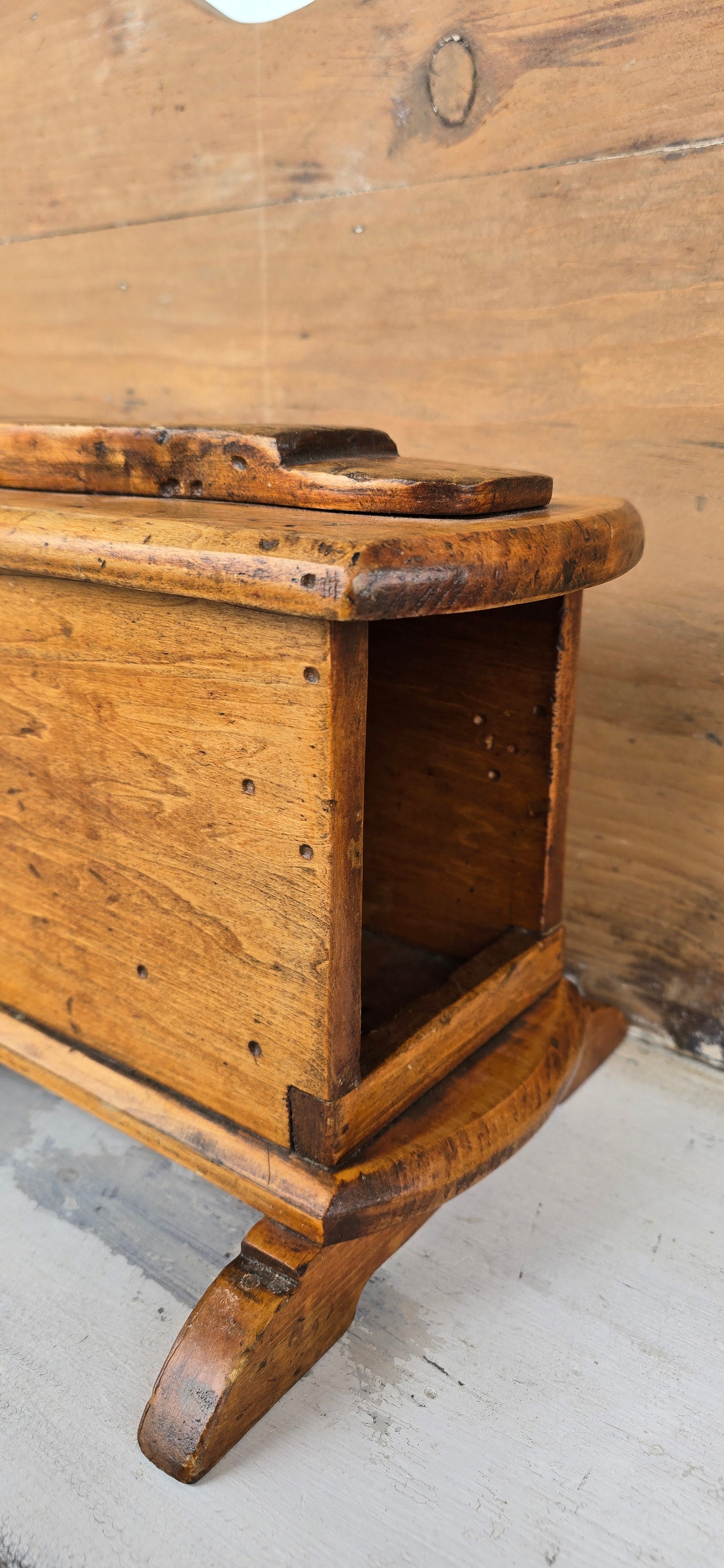 Primitive Shoeshine Box