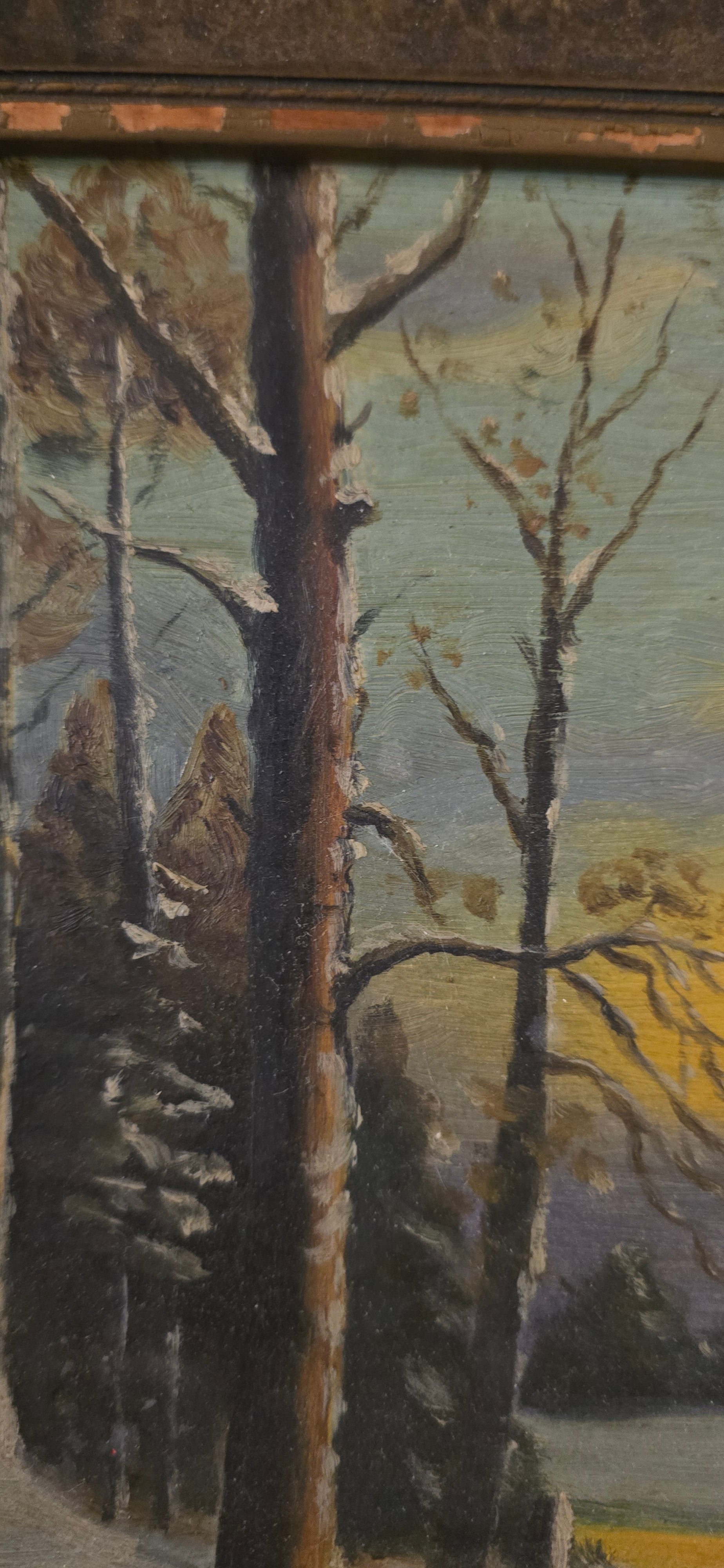 Antique Winter Scene