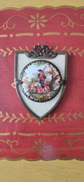 Victorian Brass Sheild Rococo Photo