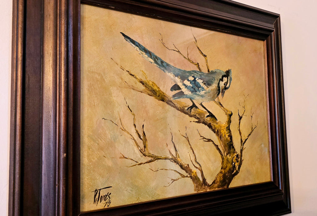 Blue Jay Oil Painting