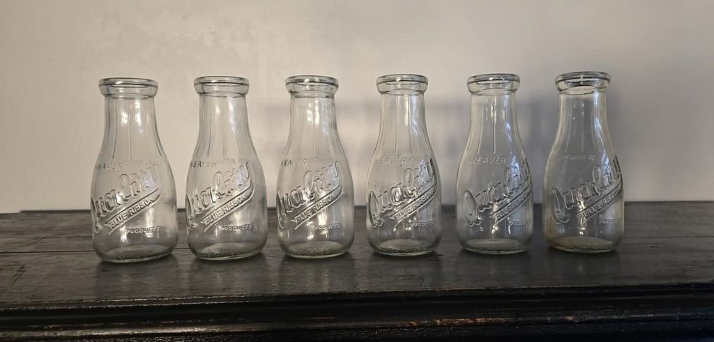 Blue Ribbon Weaver Milk Jugs