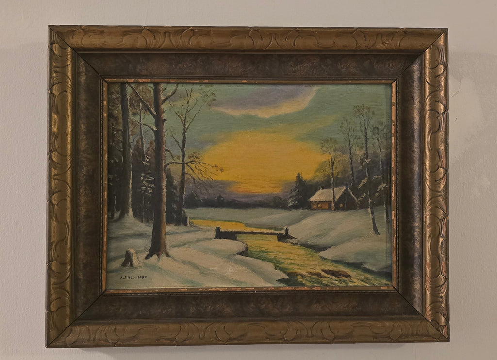 Antique Winter Scene