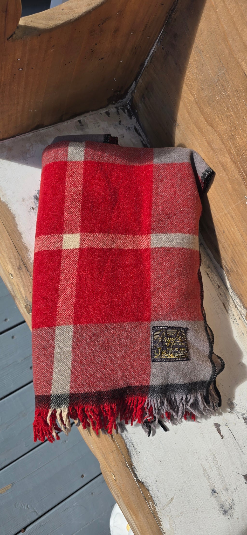 Argyle Wool Throw