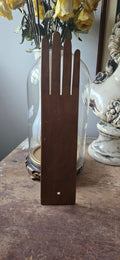 Wood glove display