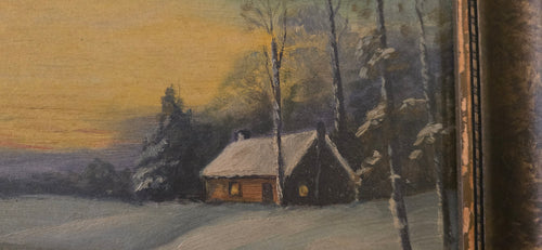 Antique Winter Scene