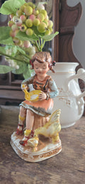 Figure Girl and Chickens