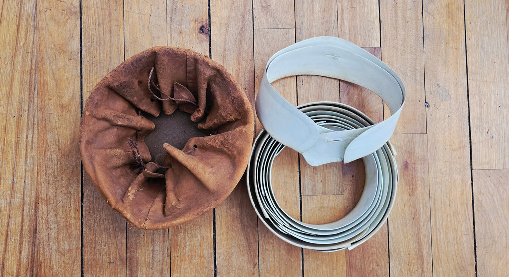 Antique Collars with Leather Pouch