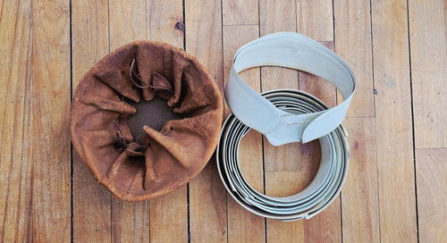 Antique Collars with Leather Pouch