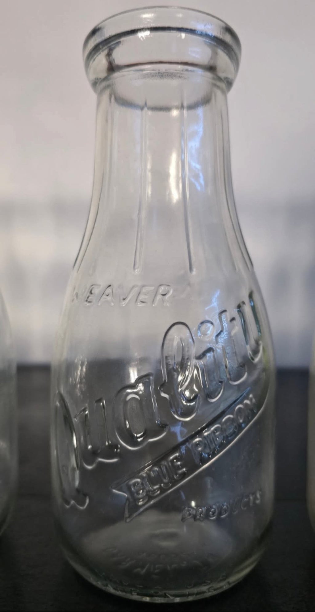 Blue Ribbon Weaver Milk Jugs