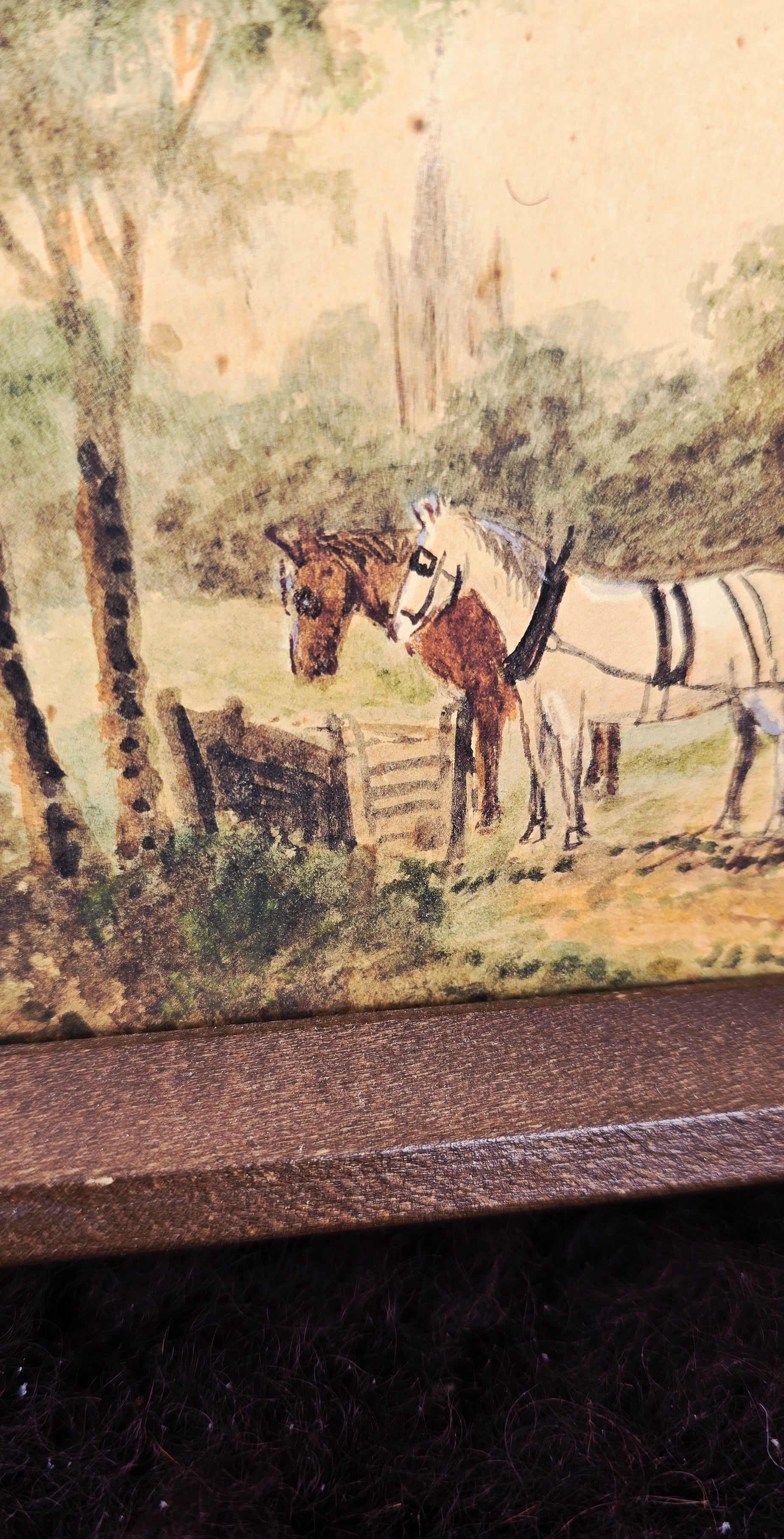 Mini Folk Art Horse Painting