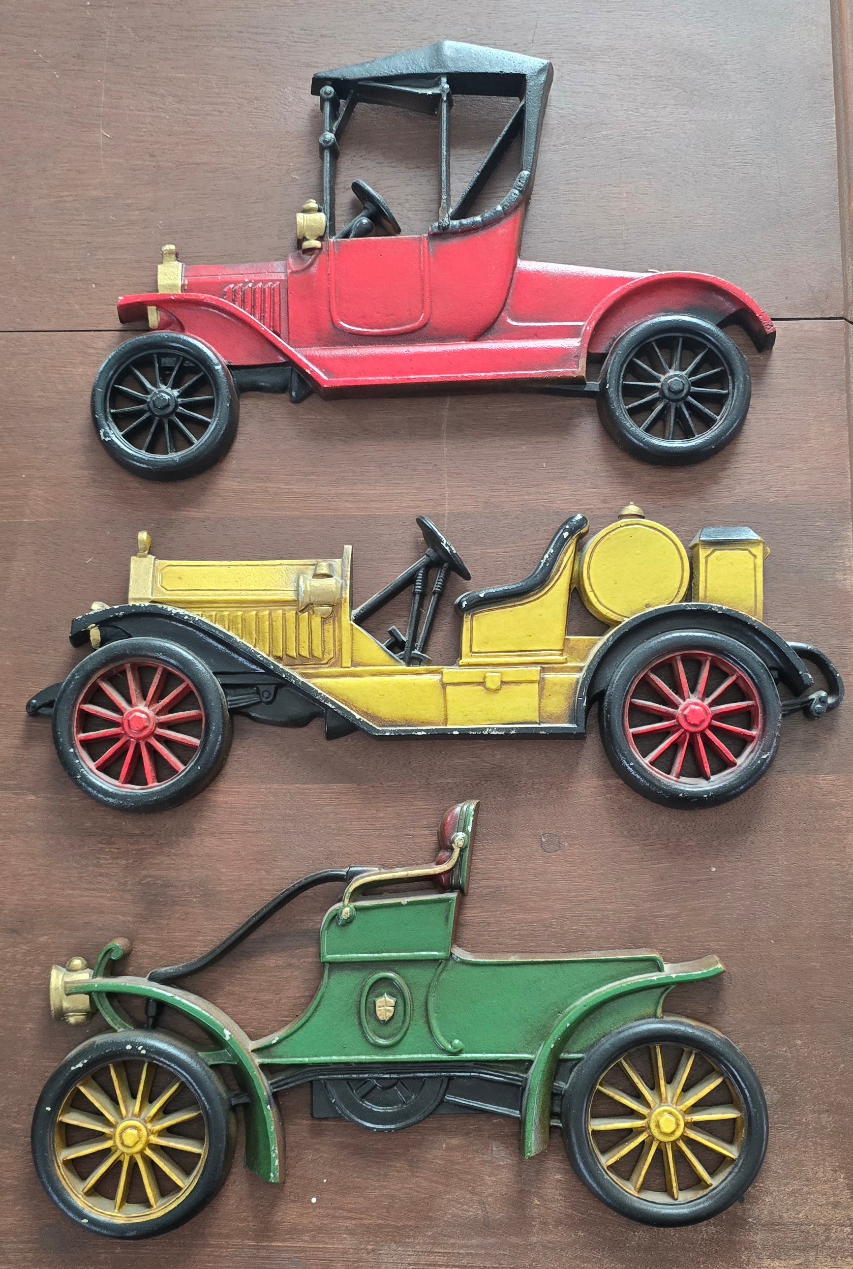 Vintage Saxton Cast Wall Plaques