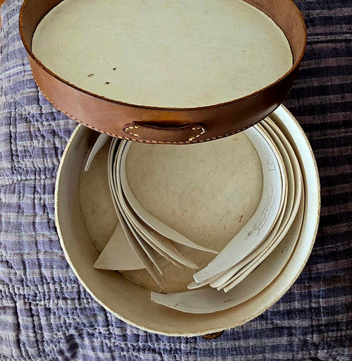 Antique Collars with Leather Box