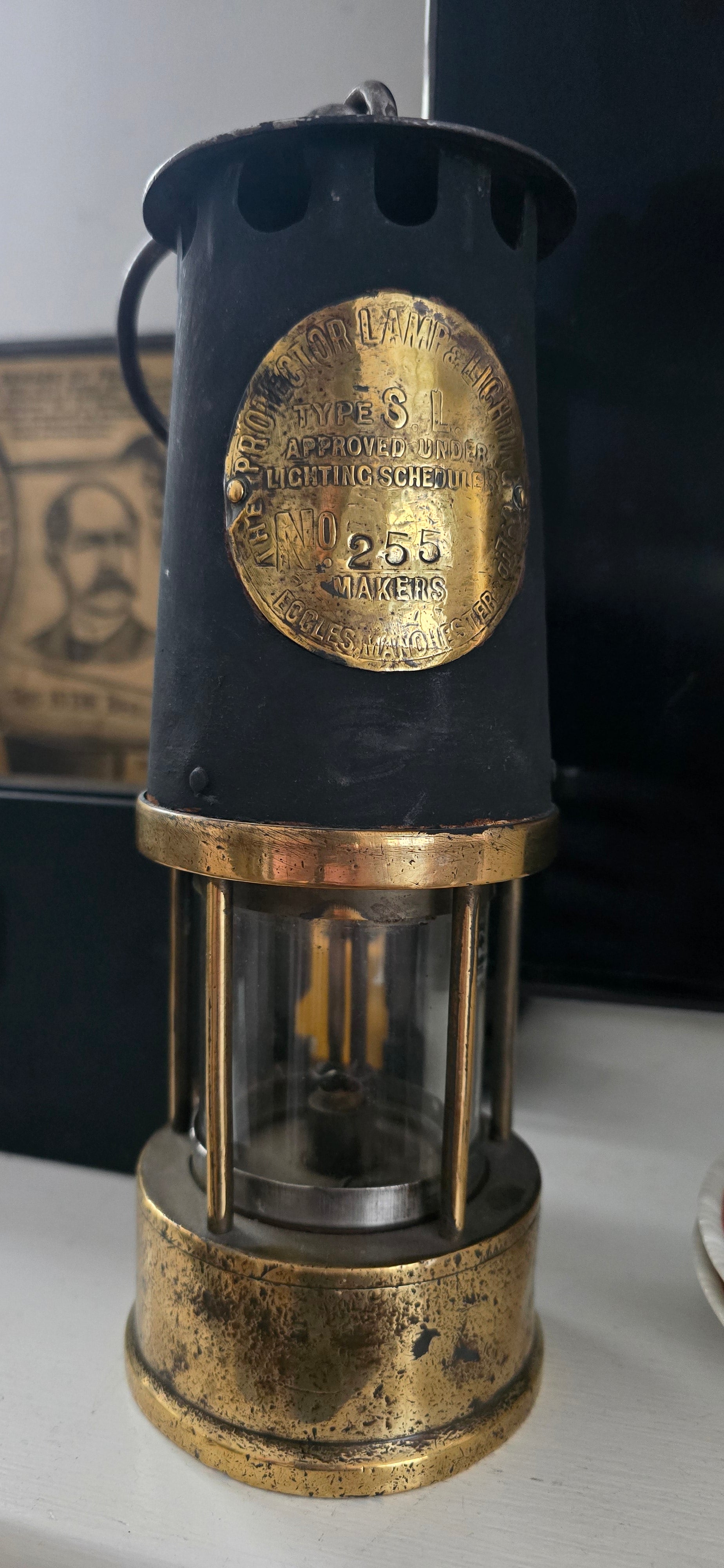 Antique Protector Lamp & Lighting Co. Ltd Miners Lamp