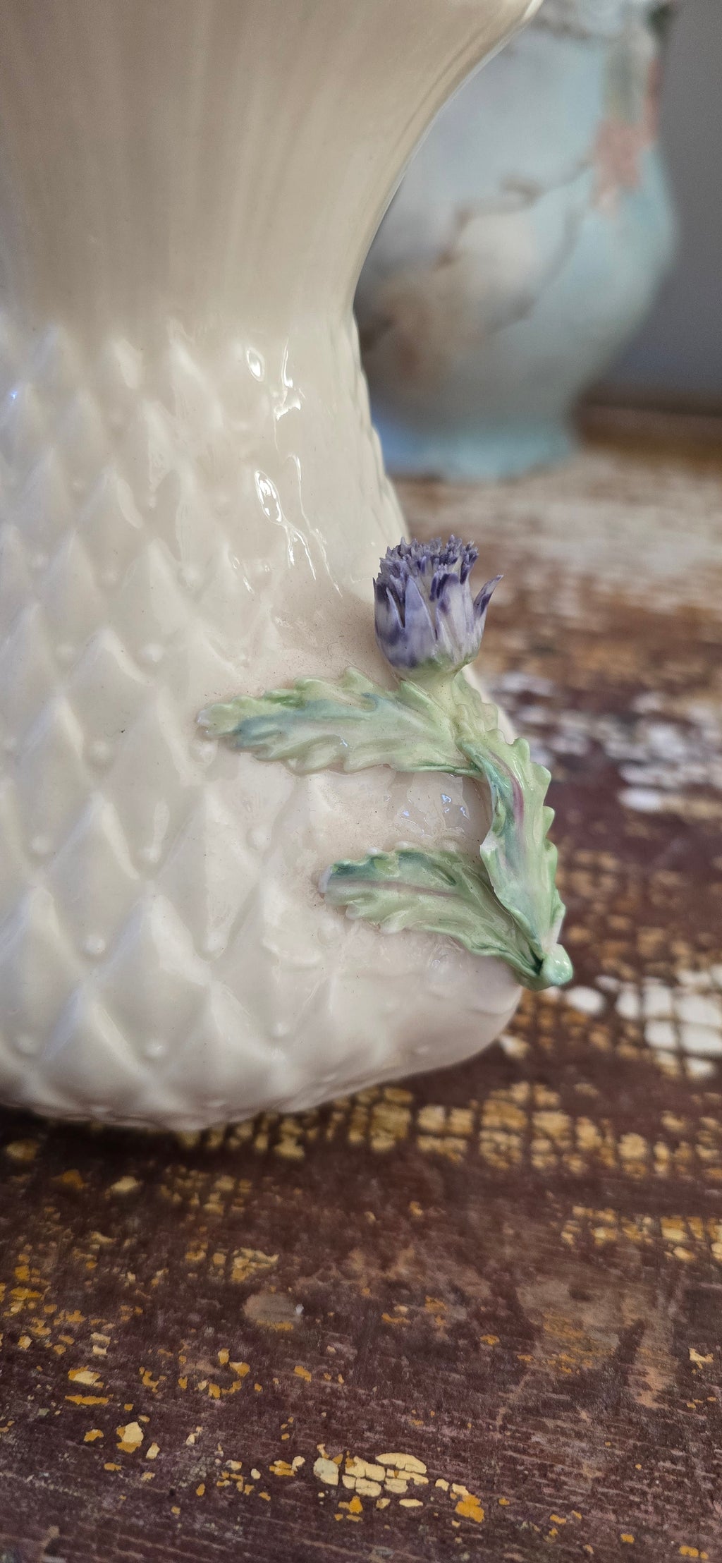 Belleek Thistle Vase