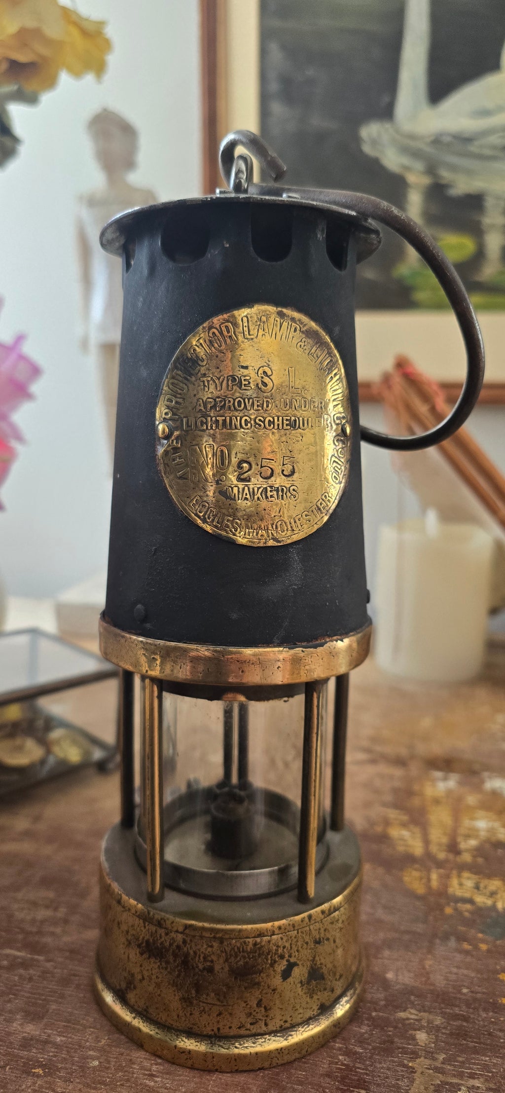 Antique Protector Lamp & Lighting Co. Ltd Miners Lamp