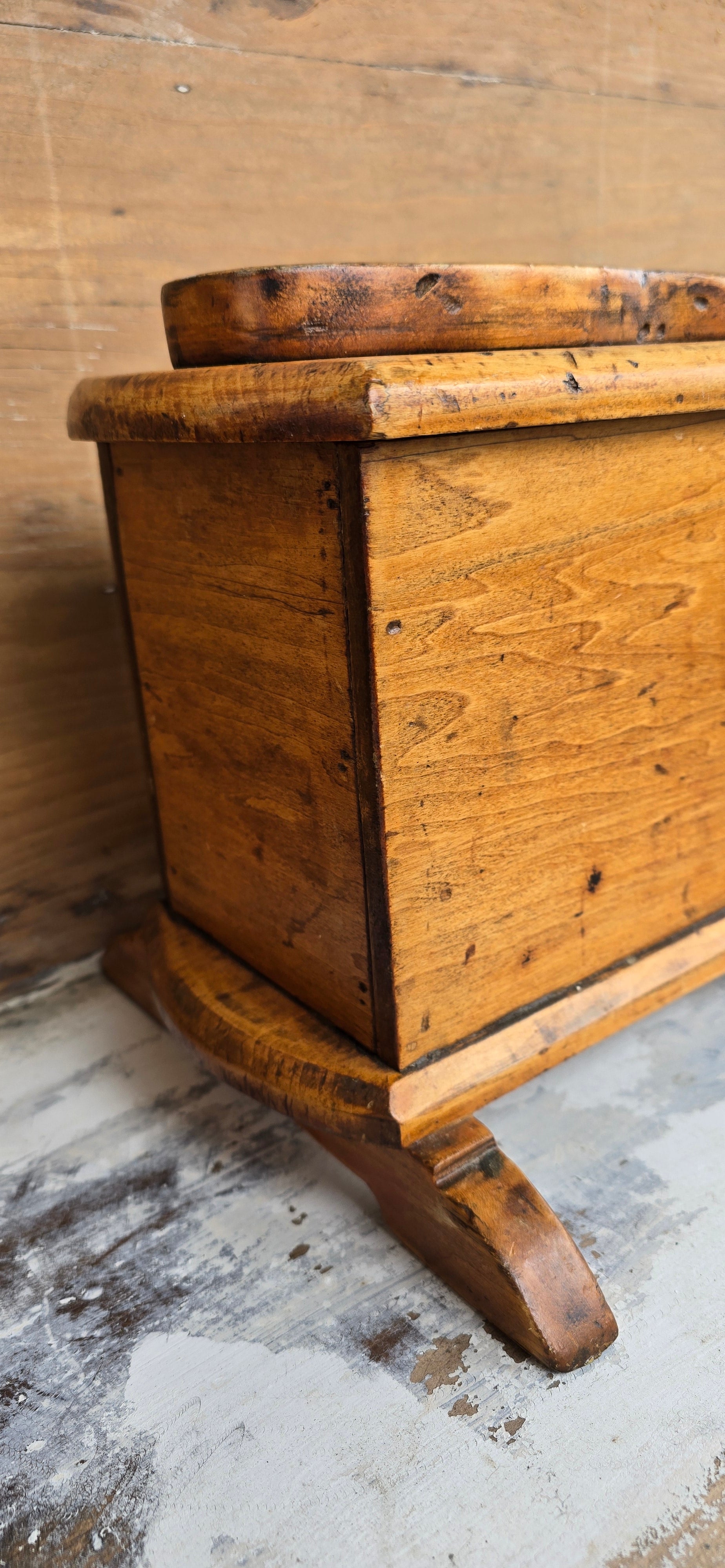 Primitive Shoeshine Box