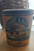 E.J. Fischer Lard Bucket