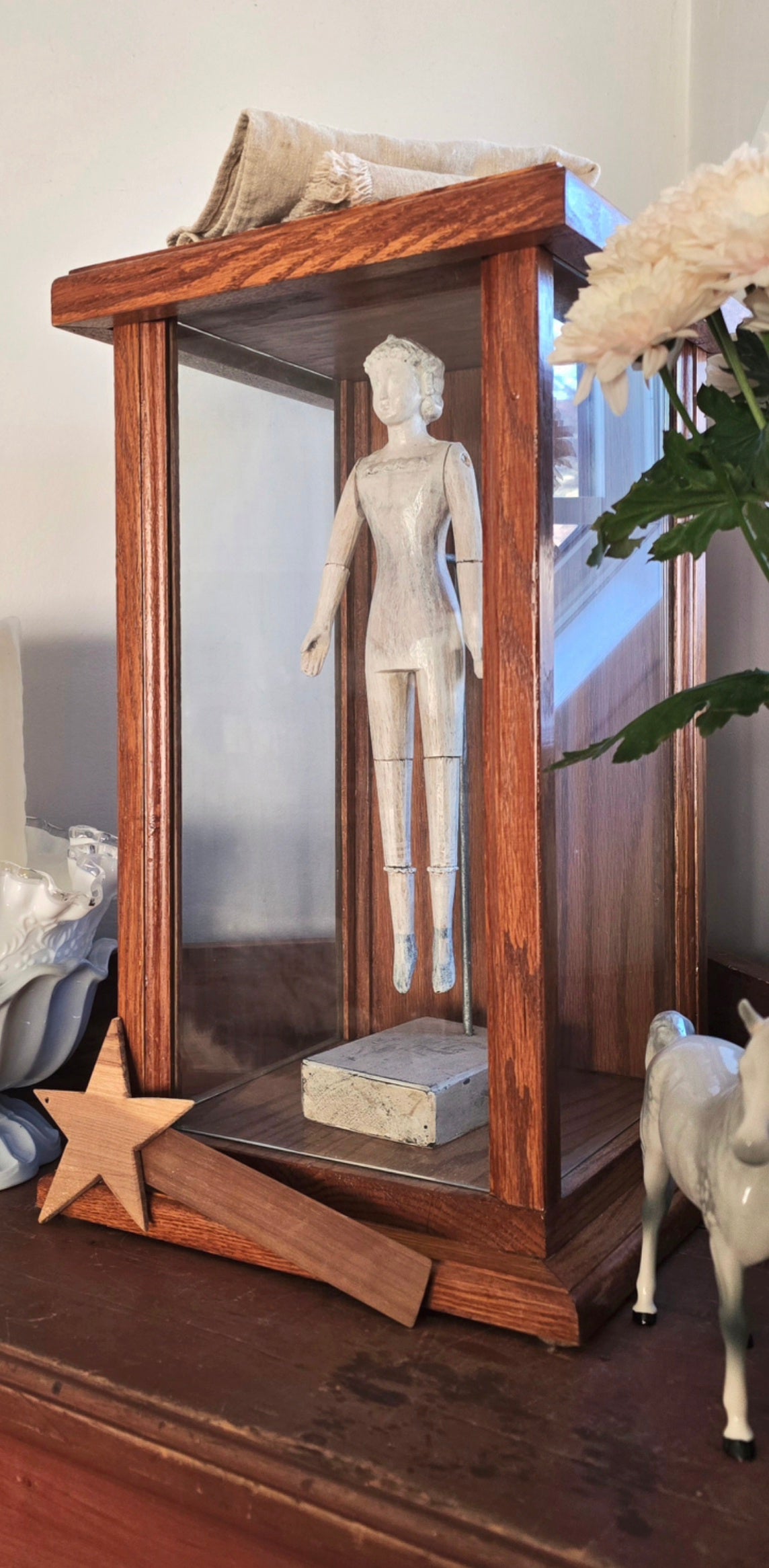 Oak Glass Display Box