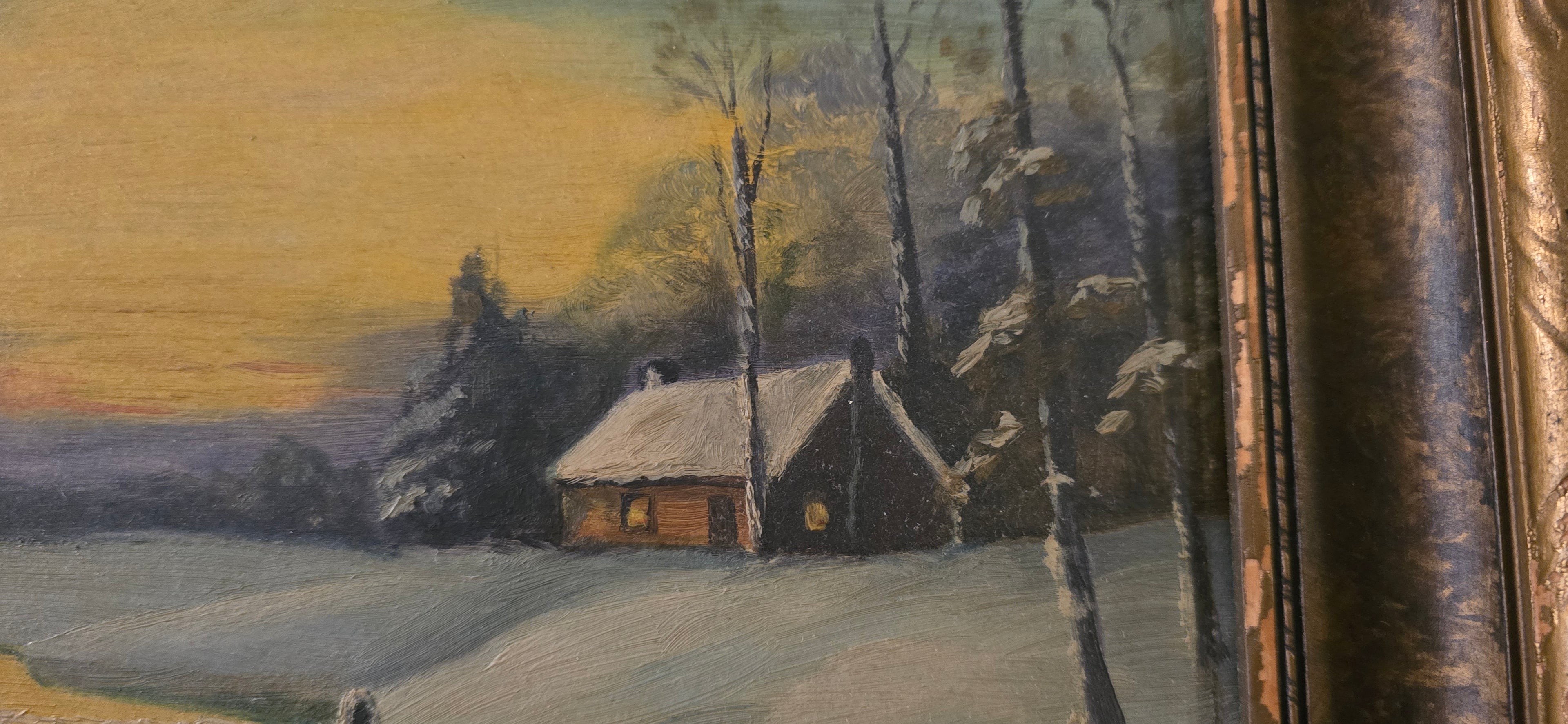 Antique Winter Scene